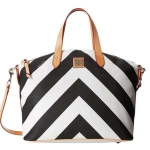 Dooney & Bourke Gabriella Domed Satchel Leather Handbag Purse